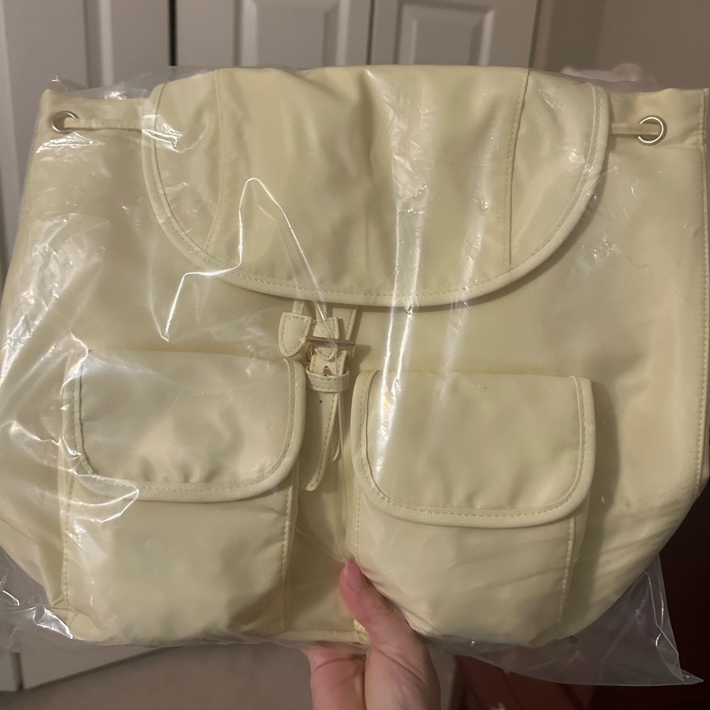 Soft Yellow Roomy Backpack